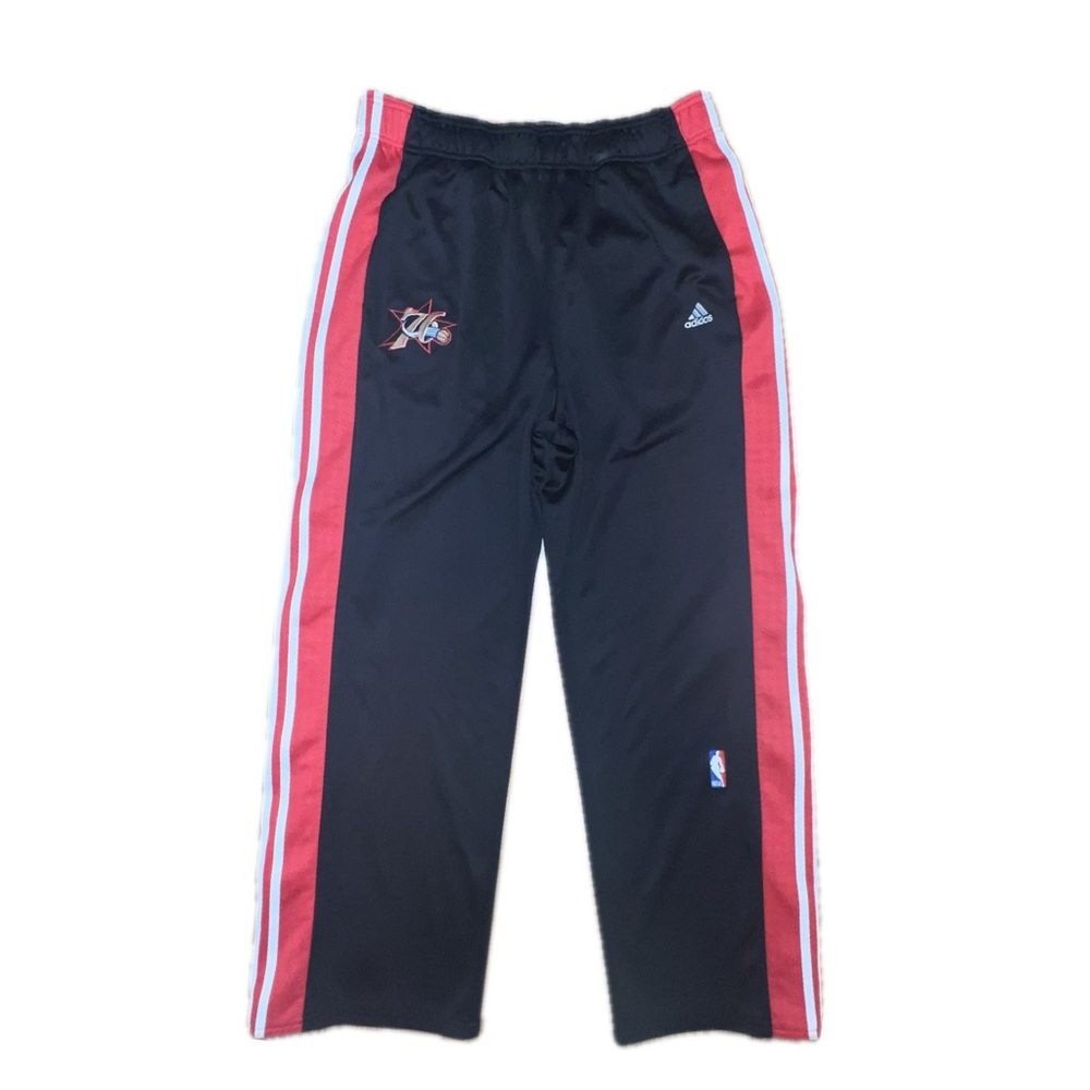 Adidas Philadelphia 76ers Tear Away Pants XL Track Red‎ Black Stripe
